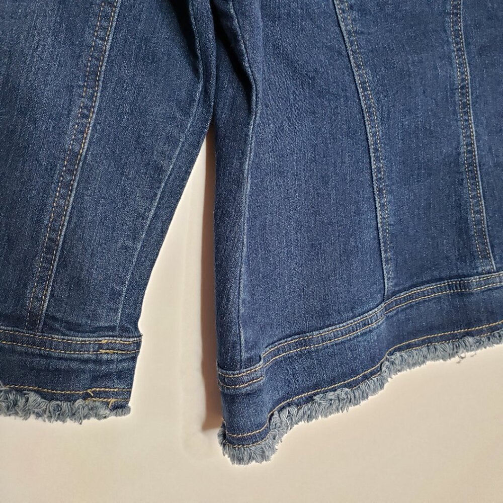 AMI Frayed Jean Denim Jacket - Picture 5 of 10